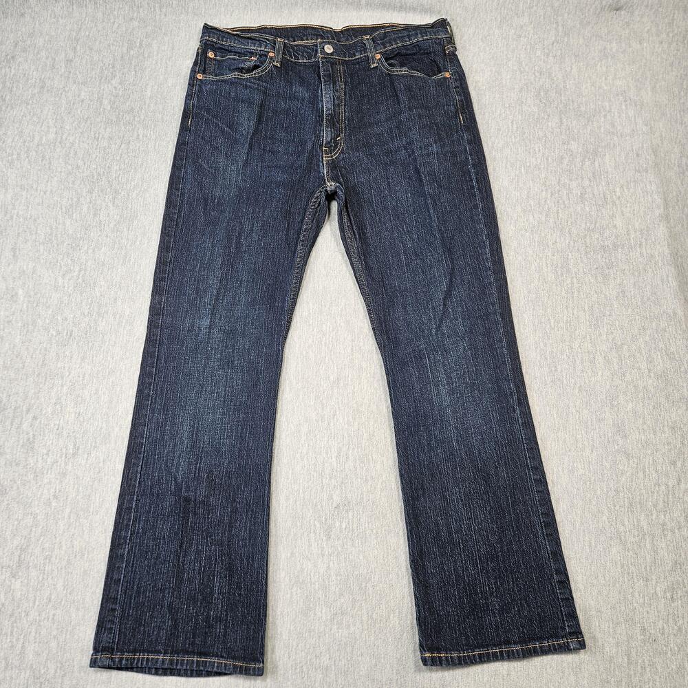 Levis Jeans Mens 38x32 Blue 527 Bootcut Dark Wash Denim Cowboy Western